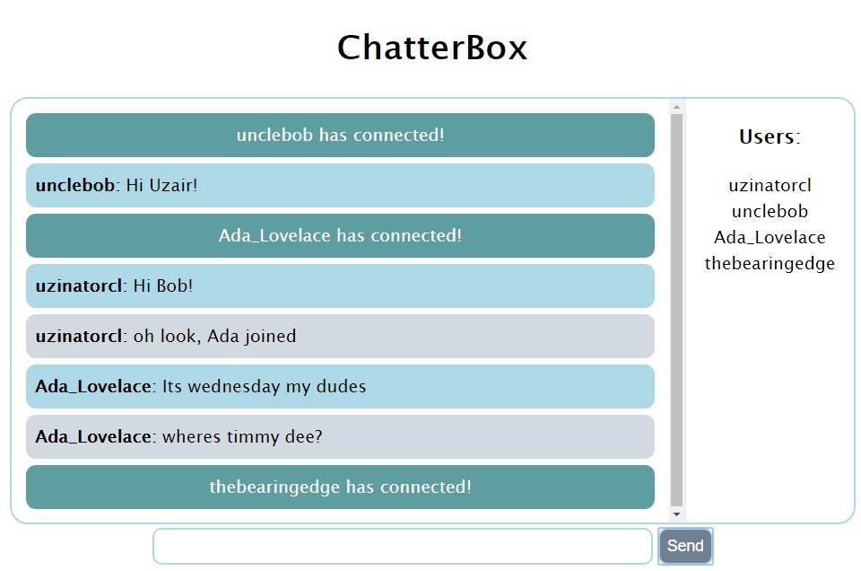Hero image for the chatterbox application